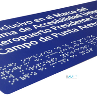 Señalética Braille - Recintos