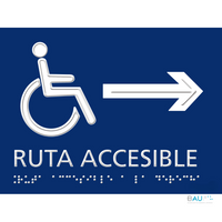 Señalética Braille - Ruta Accesible